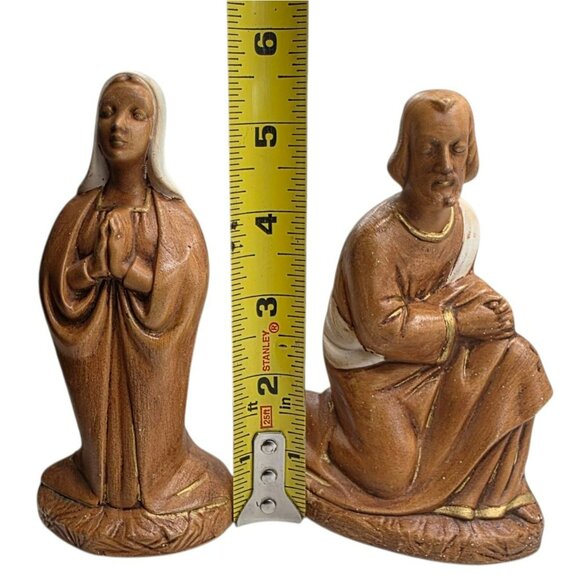 Vintage Holland Mold Nativity Mary Joseph Homco Baby Jesus Hand-Painted Ceramic - Picture 11 of 13